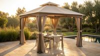 AuroraShade Marquis 12x12 Premium Canopy Gazebo — Lifestyle