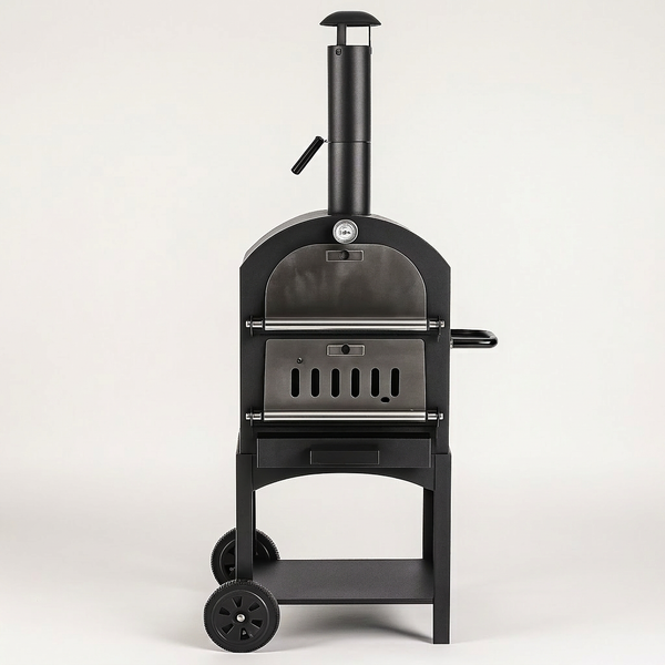 EmberFlame Compact Wood-Fired Pizza Oven — Studio Shot