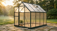 Veridian LuxeFrame 8×12 Greenhouse — Lifestyle