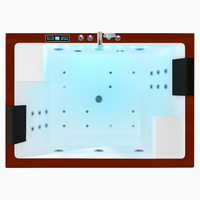 Hot Tub Designed for Luxury Relaxation, Dual Occupancy, LED Lighting, Hydrotherapy Jets, Acrylic Shell
